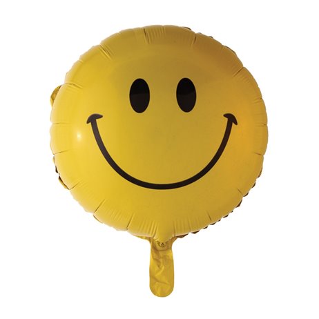 Smiley gul folieballonger 18" Smiley gul folieballonger 18"