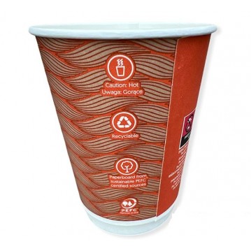 25 st Kaffebägare design 300ml - Dubbel vägg 25 st Kaffebägare design 300ml - Dubbel vägg