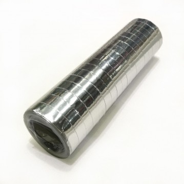 1 rulle Serpentiner Metallic silver 4 m a 18 st