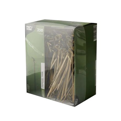 250 st Cocktailpinnar spett - svart bambu 10 cm 250 st Cocktailpinnar spett - svart bambu 10 cm
