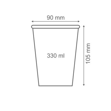 6 st Pappmuggar Bio nedbrytbar 330 ml 6 st Pappmuggar Bio nedbrytbar 330 ml