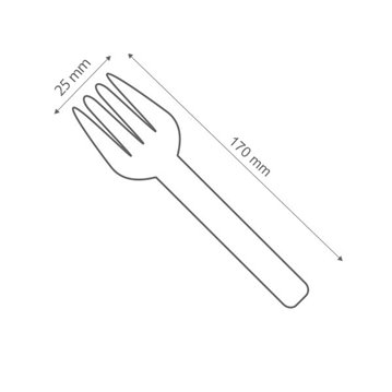 6 st Bestickset - BIO trä kniv och gafflar 6 st Bestickset - BIO trä kniv och gafflar