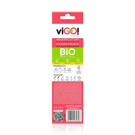6 st Bestickset - BIO trä kniv och gafflar 6 st Bestickset - BIO trä kniv och gafflar