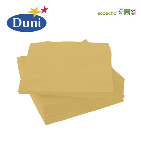 20 st. Guld Metallic Duni frukostservetter - 3 lager 20 st. Guld Metallic Duni frukostservetter - 3 lager
