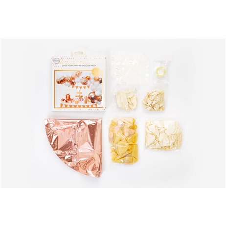 Ballongirlang - Rosa guld set 4 meter Ballongirlang - Rosa guld set 4 meter