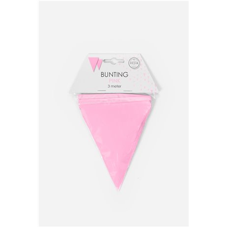 3 m. Vimplar rosa - inomhus och utomhus