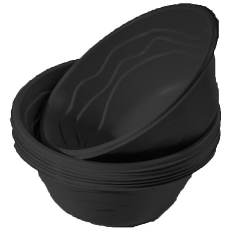 20 st Återanvändbara sopptallrikar svarta - 400 ml 20 st Återanvändbara sopptallrikar svarta - 400 ml