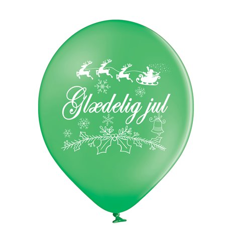 God jul - Paket 1 med ballonger och helium God jul - Paket 1 med ballonger och helium