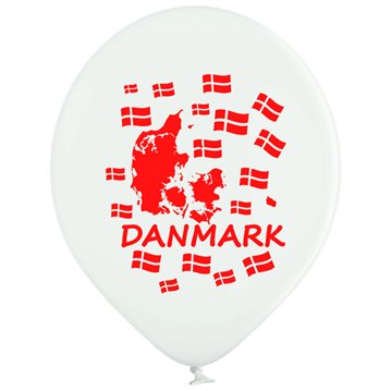 10 st. Danmark ballonger 10 st. Danmark ballonger