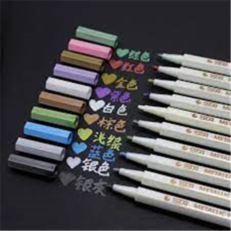 Silver Metallic penna 0,7 mm Silver Metallic penna 0,7 mm
