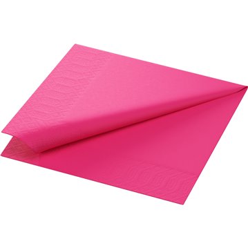125 st. Fuchsia Duni lunchservetter - 3-lagers tissue, idealiska för bröllop, konfirmation och fest