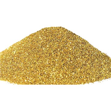 500 gr Dekorativt Metallic sand - Guld 0,1-0,4 mm