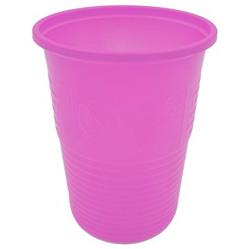 100 st Plastbägare - fuchsia 210 ml.