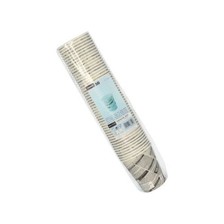 50 st Pappmuggar Newspaper design - 200 ml 50 st Pappmuggar Newspaper design - 200 ml
