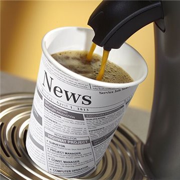 50 st Pappmuggar Newspaper design - 200 ml 50 st Pappmuggar Newspaper design - 200 ml