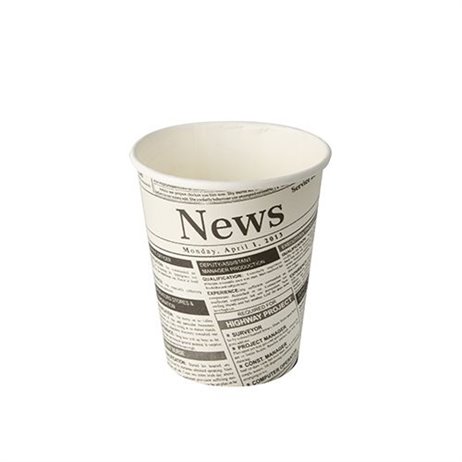 50 st Pappmuggar Newspaper design - 200 ml 50 st Pappmuggar Newspaper design - 200 ml