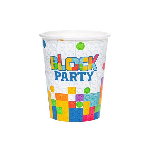 6 st Pappmuggar - Block Party 220ml 6 st Pappmuggar - Block Party 220ml