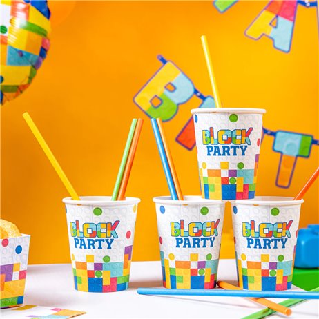 6 st Pappmuggar - Block Party 220ml 6 st Pappmuggar - Block Party 220ml