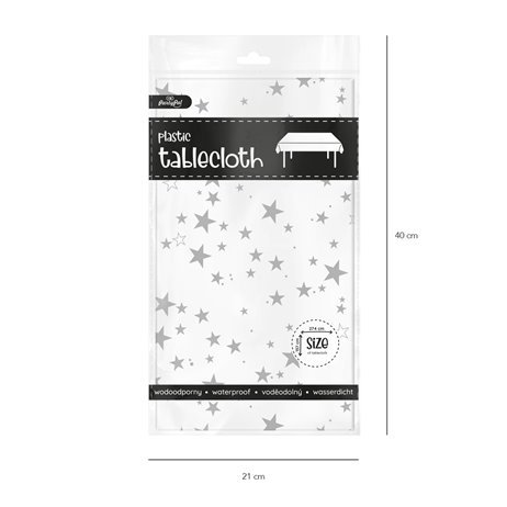 1 st. Plastdukar silver och vit 137 x 274 cm 1 st. Plastdukar silver och vit 137 x 274 cm