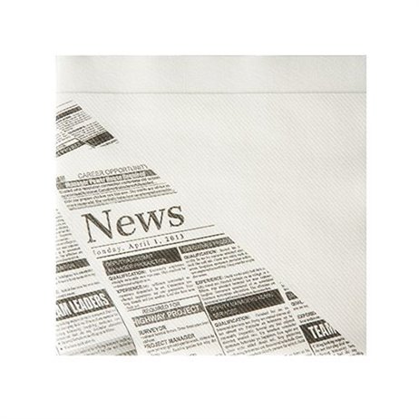 50 Stk. Snackservetter fickor - Newspaper design 50 Stk. Snackservetter fickor - Newspaper design