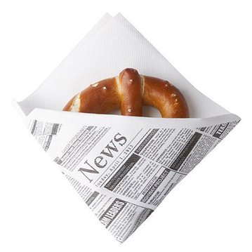 50 Stk. Snackservetter fickor - Newspaper design 50 Stk. Snackservetter fickor - Newspaper design