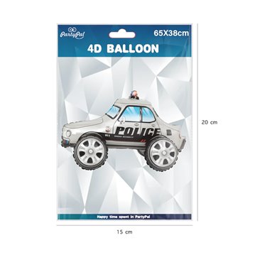 Polis folieballonger 4D 25" Polis folieballonger 4D 25"