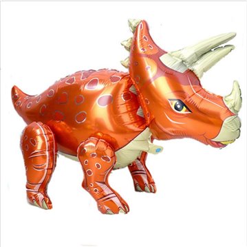Triceratops röd folieballonger 4D 36" Triceratops röd folieballonger 4D 36"