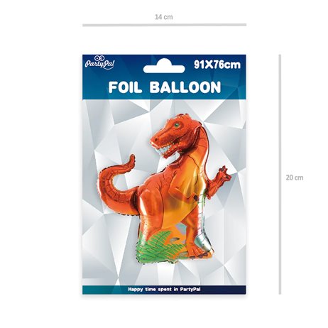 Tyrannosaurus röd folieballonger 36" Tyrannosaurus röd folieballonger 36"