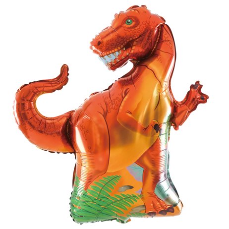 Tyrannosaurus röd folieballonger 36" Tyrannosaurus röd folieballonger 36"