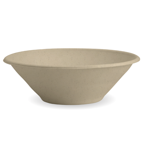 50 st. Bagasse skål - brun Ø19,6cm, 940 ml 50 st. Bagasse skål - brun Ø19,6cm, 940 ml