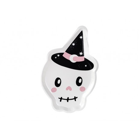 6 st Halloween Tallrikar Skalle 6 st Halloween Tallrikar Skalle