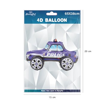 Polis folieballonger 4D 25" Polis folieballonger 4D 25"
