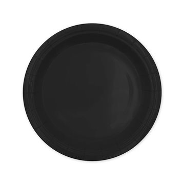6 st Papperstallrikar Svart 18cm 6 st Papperstallrikar Svart 18cm