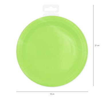 6 st Papp tallrikar Grön 18cm 6 st Papp tallrikar Grön 18cm