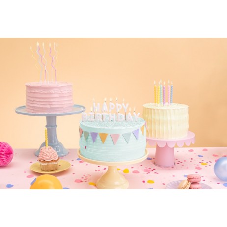 Birthday candles Happy Birthday, 2.5 cm, white (1 pkt / 13 pc.) Birthday candles Happy Birthday, 2.5 cm, white (1 pkt / 13 pc.)