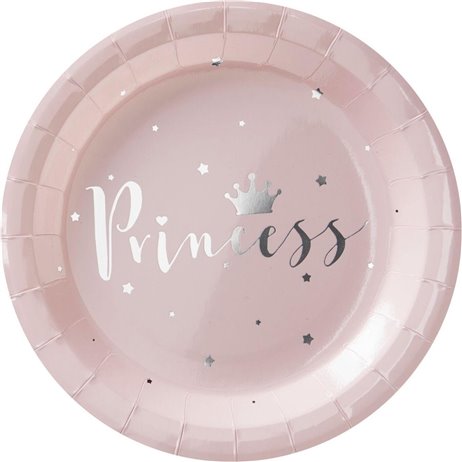 8 st Papp tallrikar Prinsessa - 23 cm 8 st Papp tallrikar Prinsessa - 23 cm
