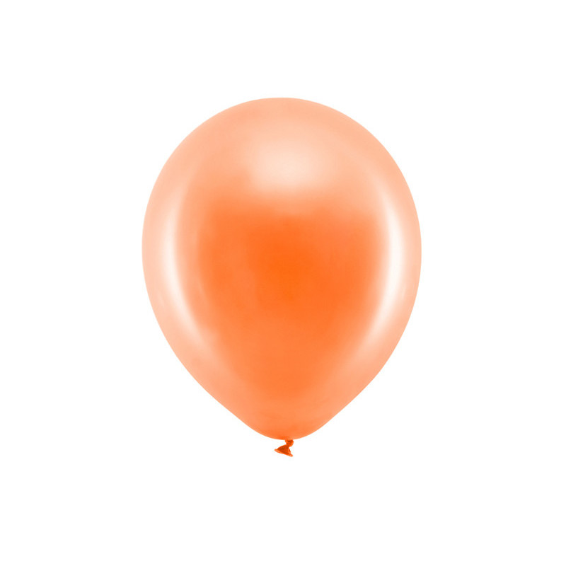 10 st Metallic orange ballonger - str 12" 10 st Metallic orange ballonger - str 12"