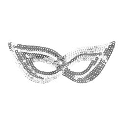 1 st Mask Silver med paljetter