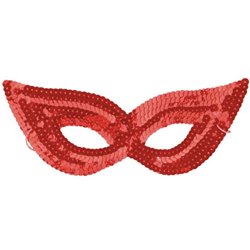 1 st Mask Röd med paljetter