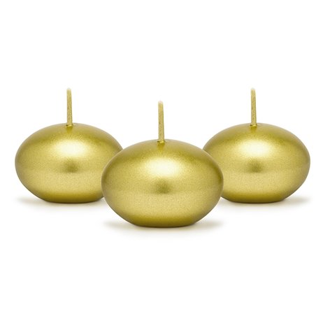 10 st oscented flytande ljus Metallic guld 10 st oscented flytande ljus Metallic guld