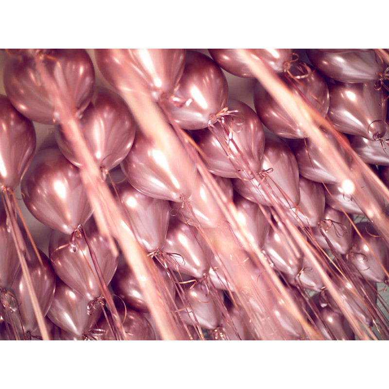 50 st. Chrome latexballonger - Roséguld 12" 50 st. Chrome latexballonger - Roséguld 12"
