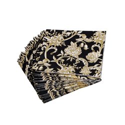 20 st. Svarta och guld kaffeservetter - Elegansen vid din festbord med runda servetter 20 st. Svarta och guld kaffeservetter - Elegansen vid din festbord med runda servetter