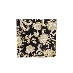20 st. Svarta och guld kaffeservetter - Elegansen vid din festbord med runda servetter 20 st. Svarta och guld kaffeservetter - Elegansen vid din festbord med runda servetter