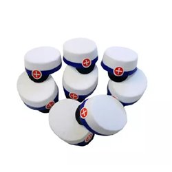 8 st Bl&aring; studentm&ouml;ssa - Perfekt f&ouml;r studentfest och bordsdekoration