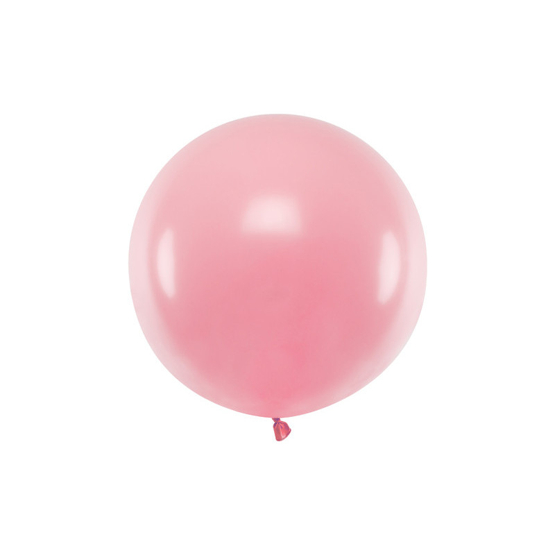 1 St. - 60 cm Rund Festballong i Elegant Pastell Baby Rosa Färg 1 St. - 60 cm Rund Festballong i Elegant Pastell Baby Rosa Färg