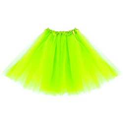 1 stk. Festlig Lime Grøn Tylskørt - Tre-lags, 40 cm, Perfekt til Kostumer og Temafester 1 stk. Festlig Lime Grøn Tylskørt - Tre-lags, 40 cm, Perfekt til Kostumer og Temafester