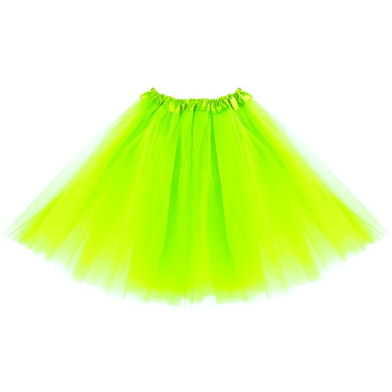 1 stk. Festlig Lime Grøn Tylskørt - Tre-lags, 40 cm, Perfekt til Kostumer og Temafester 1 stk. Festlig Lime Grøn Tylskørt - Tre-lags, 40 cm, Perfekt til Kostumer og Temafester