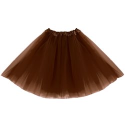 1 stk. Festlig Brun Tylskørt - Tre-lags, 40 cm, Perfekt til Kostumer og Temafester 1 stk. Festlig Brun Tylskørt - Tre-lags, 40 cm, Perfekt til Kostumer og Temafester