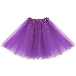 1 stk. Festlig Lilla Tylskørt - Tre-lags, 40 cm, Perfekt til Kostumer og Temafester 1 stk. Festlig Lilla Tylskørt - Tre-lags, 40 cm, Perfekt til Kostumer og Temafester