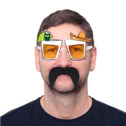 1 st Tequila - Roliga och festglas&ouml;gon med gula glas